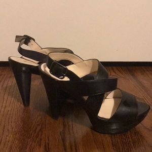 Audrey &Brooke Black Strappy Dress Shoes Size 6.5